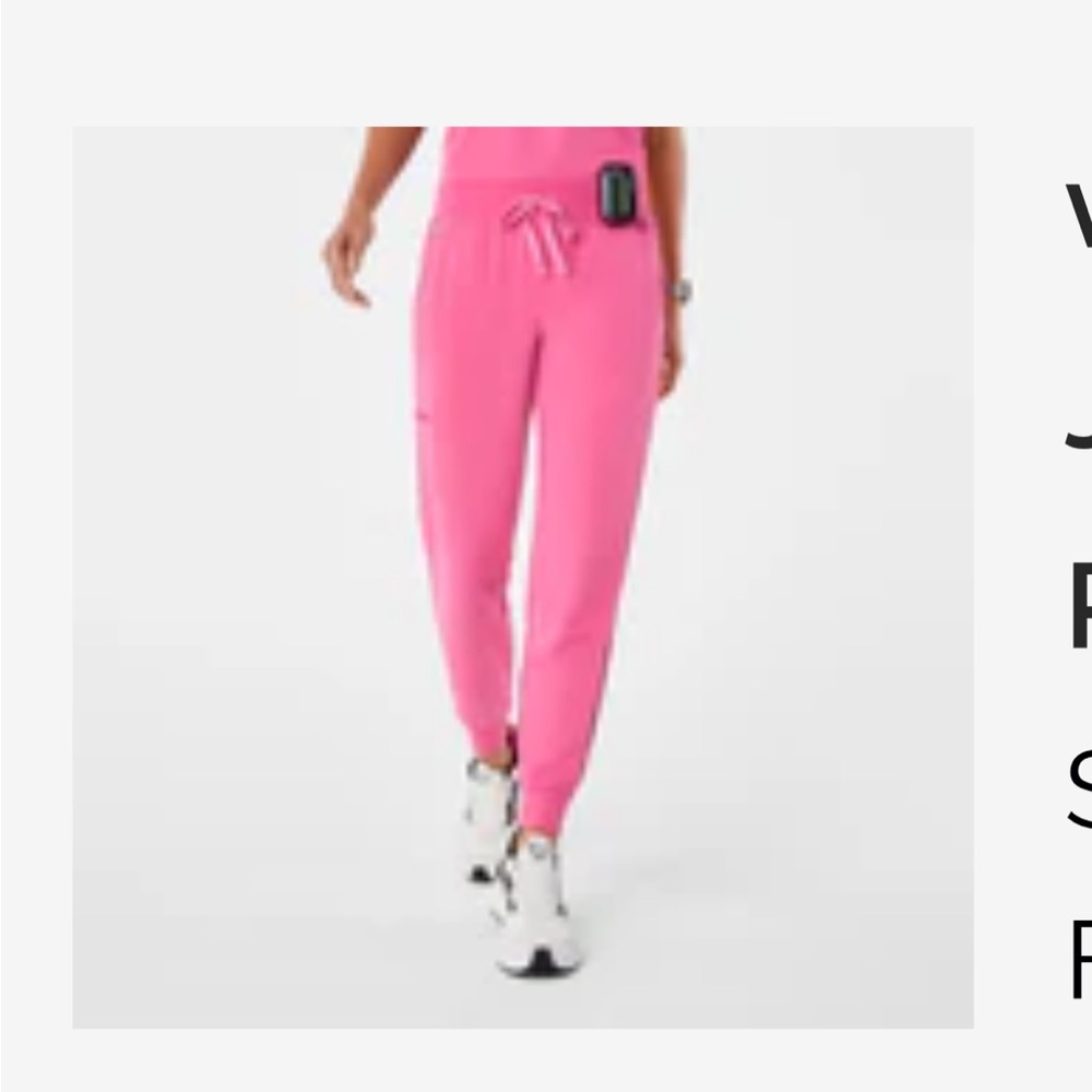 NWT Figs f*ing pink scrub pant